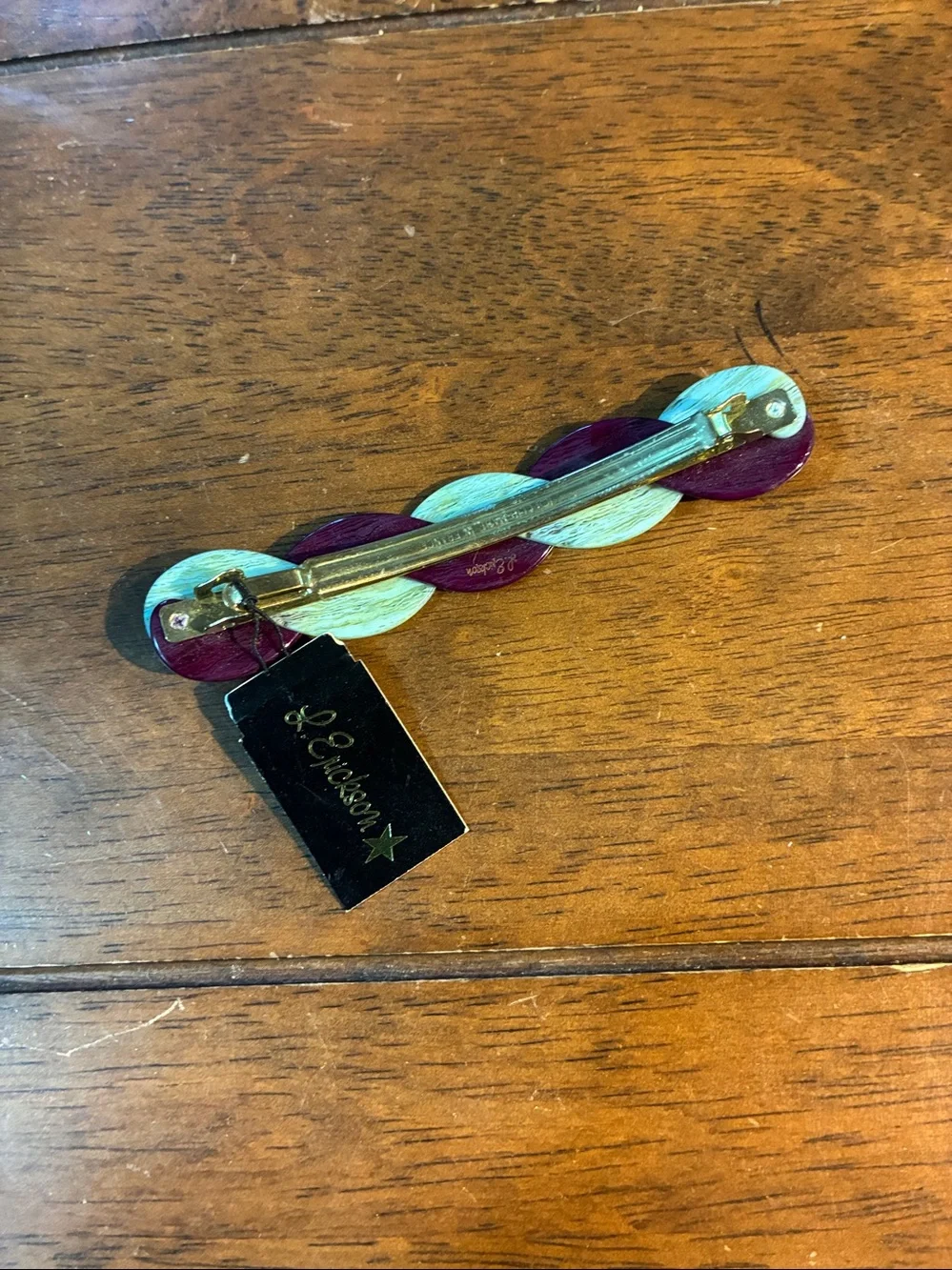 Classic Elegant Feminine France Luxe Braided Hair Barrette NWT 💕